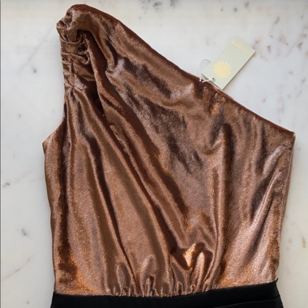 Ramy Brook Gold and Black Elegant Jumpsuit - Picture 11 of 16